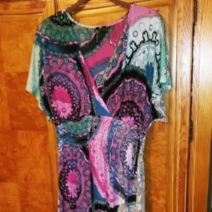 Women's Milano Paisley Print Maxi Dress in Large